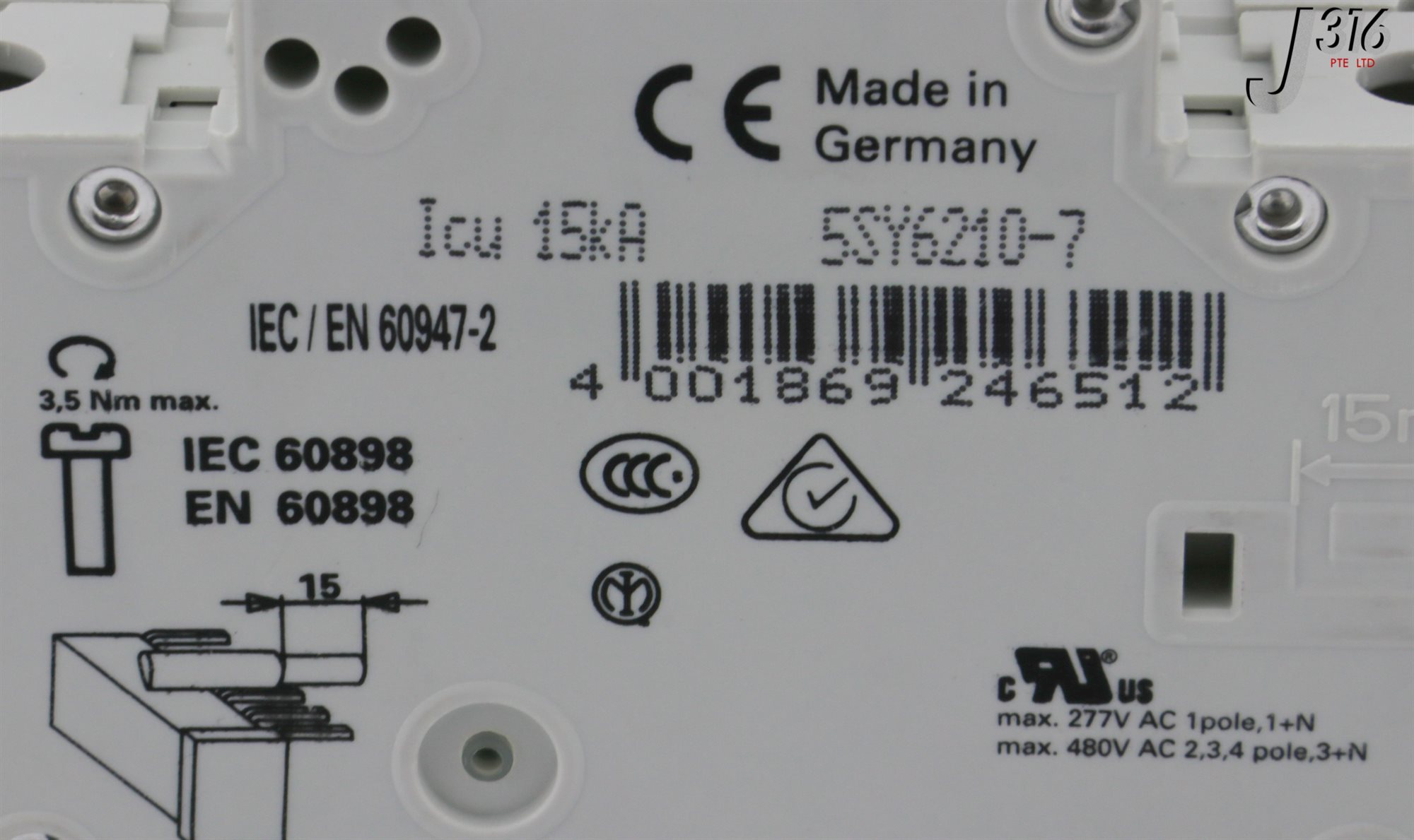 30732 SIEMENS CIRCUIT BREAKER, 2 POLE, 10AMP (NEW) 5SY6210-7 | eBay